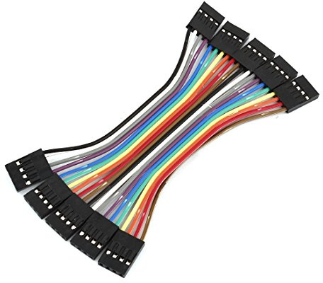 sourcingmap 10cm 2.54mm F/F 4Pin Solderless Flexible Breadboard Jumper Wire 5 Pcs