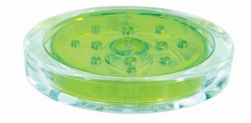 Spirella Wattepad-Spender Wattepadhalter Acryl Sydney Make-up Kosmetikorganizer 16,5 x 7 cm Grün