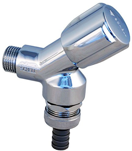 SCHELL 033920699 Geräteschrägsitzventil COMFORT , für Waschmaschinenanschluss 1/2, chrom , COMFORT-Griff, Fettkammeroberteil, Sicherungskombination, Rosette ,54mm, Rückflussverhinderer, Rohrbelüfter, Schlauchverschraubung