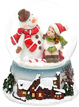 Dekohelden24 Bola de nieve, aprox. 6,5 cm