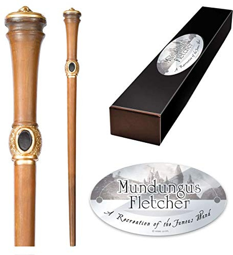 The Noble Collection - Mundungus Fletcher Character Wand - 13in (33cm) Wizarding World Wand with Name Tag - Harry Potter Film Set Movie Props Wands