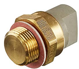 HELLA 6ZT 007 802-021 Interrupteur de température, ventilateur de radiateur - 12V - 3pôle - Fiche plate - vissé - Relais à courant de travail