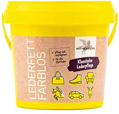 B & E Lederfett farblos, 500 ml für Schuhe, Handtaschen, Sättel und alle Glattleder Arten