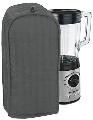 RITZ Polyester/Cotton Quilted Blender Appliance Cover, Dust and Fingerprint Protection, Machine Washable, Graphite Grey
