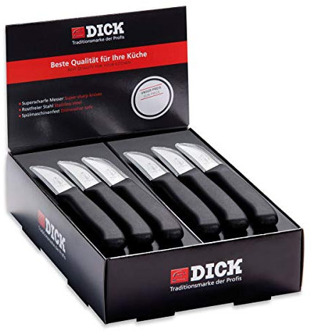 Set di 30 coltelli da spelucchino da 5 cm con lama curva