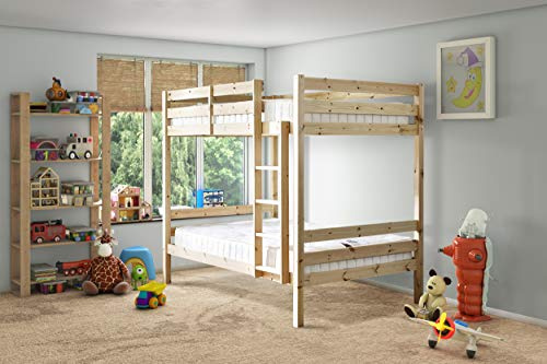 STRICTLY BEDS&BUNKSEverest Classic Bunk Bed, 4ft 6 Double