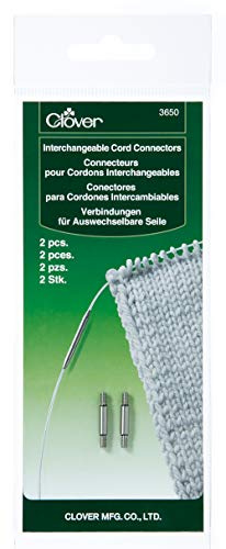 クローバー Clover Needlecraft 3650 Austauschbarer Kabelverbinder, Silber, Grau, 18,4 cm Höhe x 7 cm Länge x 1,9 cm Breite
