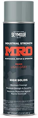 SEYMOUR 620-1431 Industrial MRO High Solids Spray Paint, Light Gray Primer , 17 Ounce (Pack of 1)