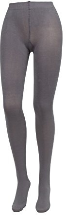 COMPRESSANA Microcotton -  extra warme Stütz-Strumpfhose - mit hohem Baumwollanteil - ideal für Herbst & Winter - mittlere Stützwirkung mit 14 mmHg Kompression (Stütz-Klasse 2) - Größe III - Farbe graphit