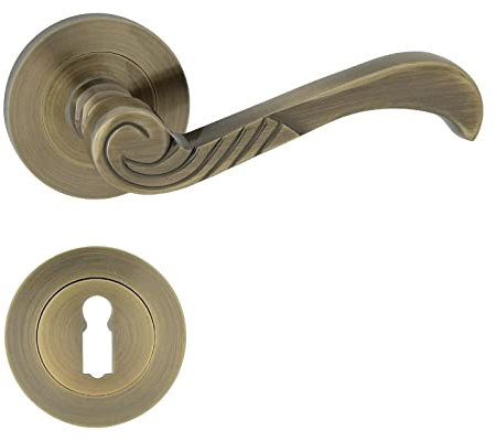 Domino Maniglia casablanka della R M3 in ottone BB Buntbart [Warded]