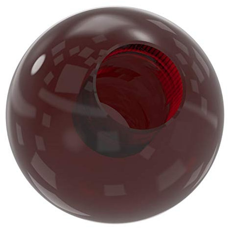Glaskugel rot ø 30mm mit Sackloch ø 12,3mm