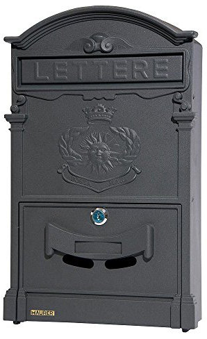 Maurer 3080600 - Gartenschrank aus Aluminiumguss, schwarz