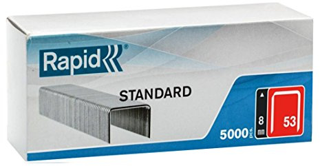 Rapid 40108658 häftklamrar 53/8 mm standard, förzinkad, 5 000 stycken