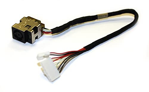 Power4Laptops Version Courte du câble (s'il Vous plaît vérifier l'image) connecteur Alimentation pc Portable avec câble Compatible avec HP Pavilion dv6-2065et