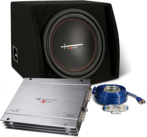 Excalibur X1 Pack Caisson de Basse 30 cm Amplificateur & Câbles Auto