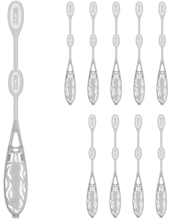 Icicle Cocktail Stirrer, Dry Ice Swizzle Sticks for Smokey Cocktails, Drinks, and Coffee, Glows In The Dark, (Use with Dry Ice), 10 Pack