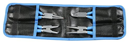 Unior Set mit 4 Zangen für Sicherungsringe in der Tasche, 1 Stück, 539
