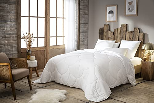 Abeil 15000000541 Piumone matrimoniale leggero dolcezza infinita calda poliestere bianco 240 x 260 cm, Bianco
