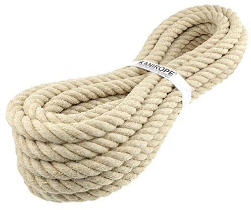 Cuerda de cáñamo 30 mm 10 m 4-Strand trenzado grado A