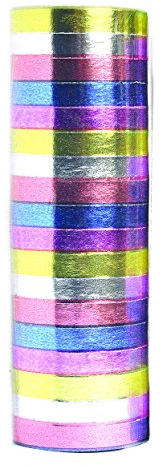 Ciao - 15 Stelle Filanti Metallizzate, Multicolore
