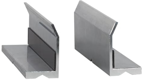 SW-Stahl 50830L Aluminium-Schutzbacken für Schraubstöcke, 125 mm, 1 Paar | Magnet-Schonbacken mit Prismenführung, Premium Qualität aus Aluminium, 125 mm Breite, 2 Stück Set für Werkstatt