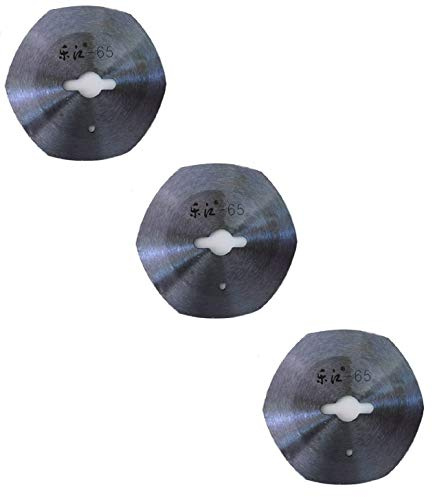HAND 3 x Lames d'Electric Rotary Cutter pour Professional Industrial Electric Fabric Rotary Cutter, tissu Machine de découpage