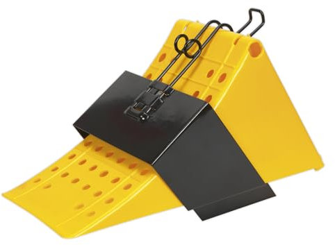 Sealey Cv127 HGV Wheel Chock with Bracket 3.06Kg/Single