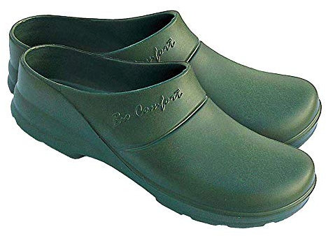 LEMIGO Bio Comfort Damen Eva Clogs, Gartdenclogs (Dunkelgrün, 37 EU)