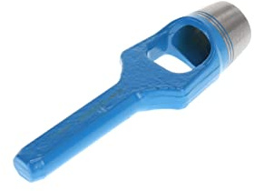 GEDORE Sacabocados tipo puente para materiales blandos, 38 mm de diámetro, Goma, Cuero, Juntas, Tela, Circular, Longitud 205 mm, Troquelador, 570038