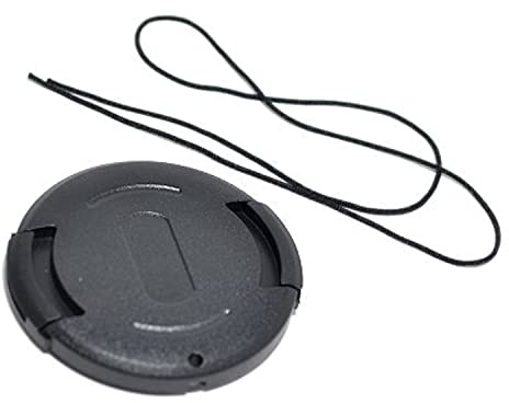 JJC 37 mm Snap On/Clip On Lens Cap Protection Cover with Keeper for DSLR Camera - Black