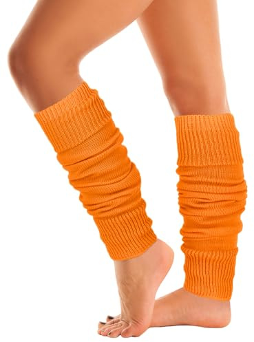 Mysocks Stulpen Damen beinwärmer Frauen Mädchen Winter 80er Stulpen Beinstulpen Beinwärmer Kniestrümpfe Leg Warmers Strümpfe in Einheitsgröße