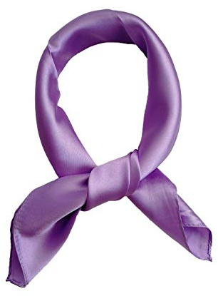Foulard carré couleur unie 57 * 57cm (Lavande)
