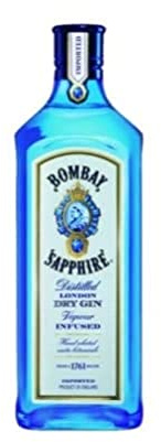 ​​Bombay Sapphire London Dry Gin, 40 % vol., 50 cl / 500 ml, Un Spiritueux Infusé à la Vapeur, Élaboré à Partir de 10 Plantes Aromatiques Rigoureusement Sélectionnées à la Main​