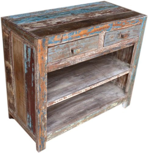 GURU SHOP Massive Vintage Kommode, Highboard, Sideboard, Flurschrank - Modell 11, 85x97x46 cm