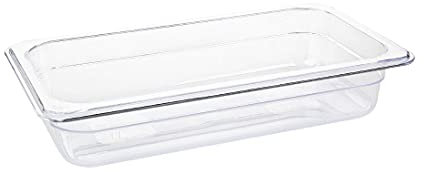 Vogue 1/3 Gastronorm Container 65mm 2.5 Litre Clear Catering Food Storage Pan