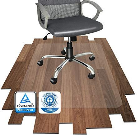 etm Office Chair Mat - Floor Protector | Hard Floor Mat for Office Chair | Protection Against Swivel Chairs | Shatterproof Polycarbonate Chair Mat - 75x120cm (2.5'x4')