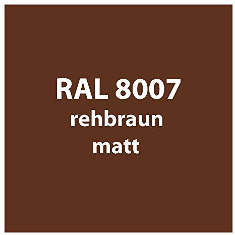 Streichlack Streich Lack Farbe 1K * Premium Qualität * 1 Liter (RAL 8007 reh-braun matt)