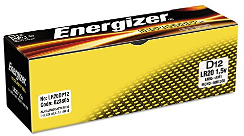 Energizer Pile alcaline industrielle EN95, taille « D », 12/BX