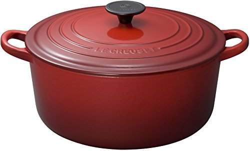 Le Creuset - Tradition - Cocotte Ronde 28 Cm - Cerise - 6/8 Parts - 25001280602461