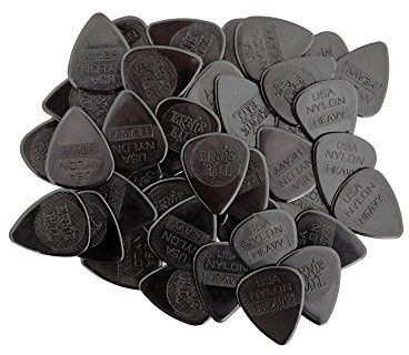 Ernie Ball Lot de 50 médiators épais en nylon, moulés par injection, 0,97 mm