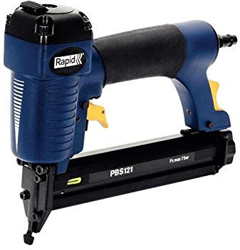 Rapid PBS121 Kombi-Druckluftgerät – Drucklufttacker und Nagler für Klammern Typ 606 (12–30 mm) und Nägel Typ 8 (15–30 mm) – Magnesiumgehäuse, Schnellladesystem, inkl. Zubehör und Koffer