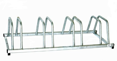Fahrradständer für 4 Fahrräder 100x39 cm n-Form feuerverzinkt (Bike-Ständer für Fahrrad/Mountainbike)