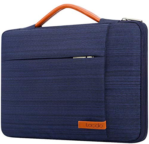 Lacdo 360° Protectora 11 Pulgadas Chromebook Funda Portátil para Acer ASUS HP Samsung Lenovo DELL Chromebook, Surface Pro 9 8 X 7 6 5, 11 Lenovo IdeaPad, MacBook Air 11 Bolsa Blanda, Azul