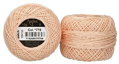 Anchor Perlgarn 8, 4591008-00778, Farbe:krabbenrosa, Stickgarne
