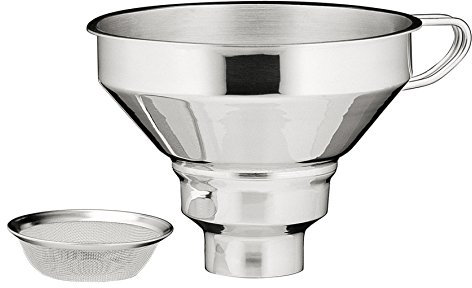 Küchenprofi Marmeladentrichter mit Siebeinsatz, Silber