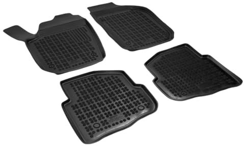 AZUGA Hohe Gummi Fußmatten passend für Skoda Fabia I 1999-2/2007 / Combi 2000-11/2007 /Seat Ibiza ab 2002-5/2008 (6L) AZ10300067 Automatten