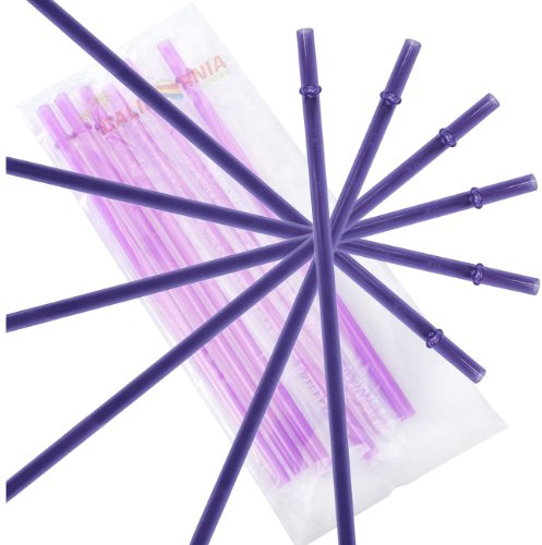 CALIFORNIA STRAWS Purple Replacement Acrylic Straw Set of 6, Fits 16oz, 20oz, 24oz Tumblers