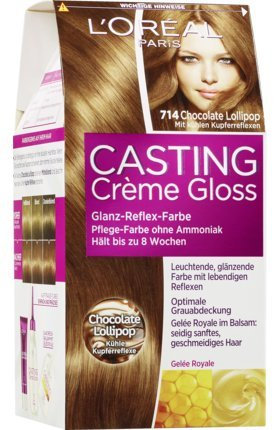 L'Oréal Casting Creme Gloss Coloration 7.14 Choco Lollipop, 1 St (1er Pack)