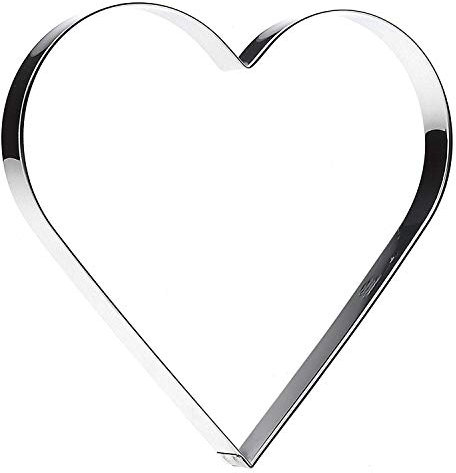 Set de 7 cortapastas con forma de corazón - Acero inoxidable - Calidad garantizada
