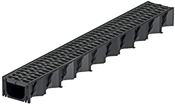 1m ACO Hexaline 2.0 Entwässerungsrinne mit Microgrip Stegrost Rinne Bodenrinne Terrassenrinne